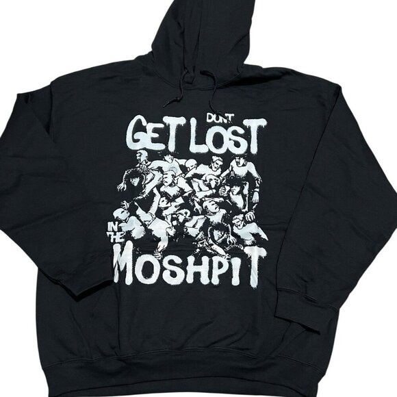 SNOT Other - SNOT Don't Get Lost In The Moshpit Hoodie Men's Sz XL Black Get Busy Or Die Tour